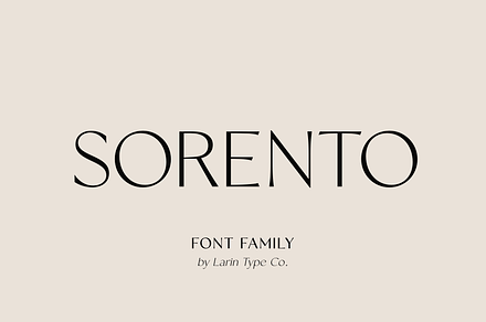Sorento | Font Family