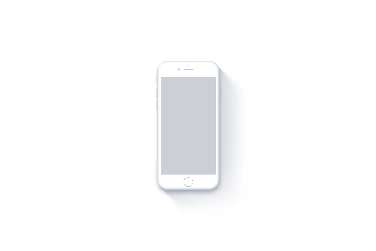 20 Minimalist & Flat Devices Mockups, an iPhone Mockup by Asylab (Photo 30 of 97)