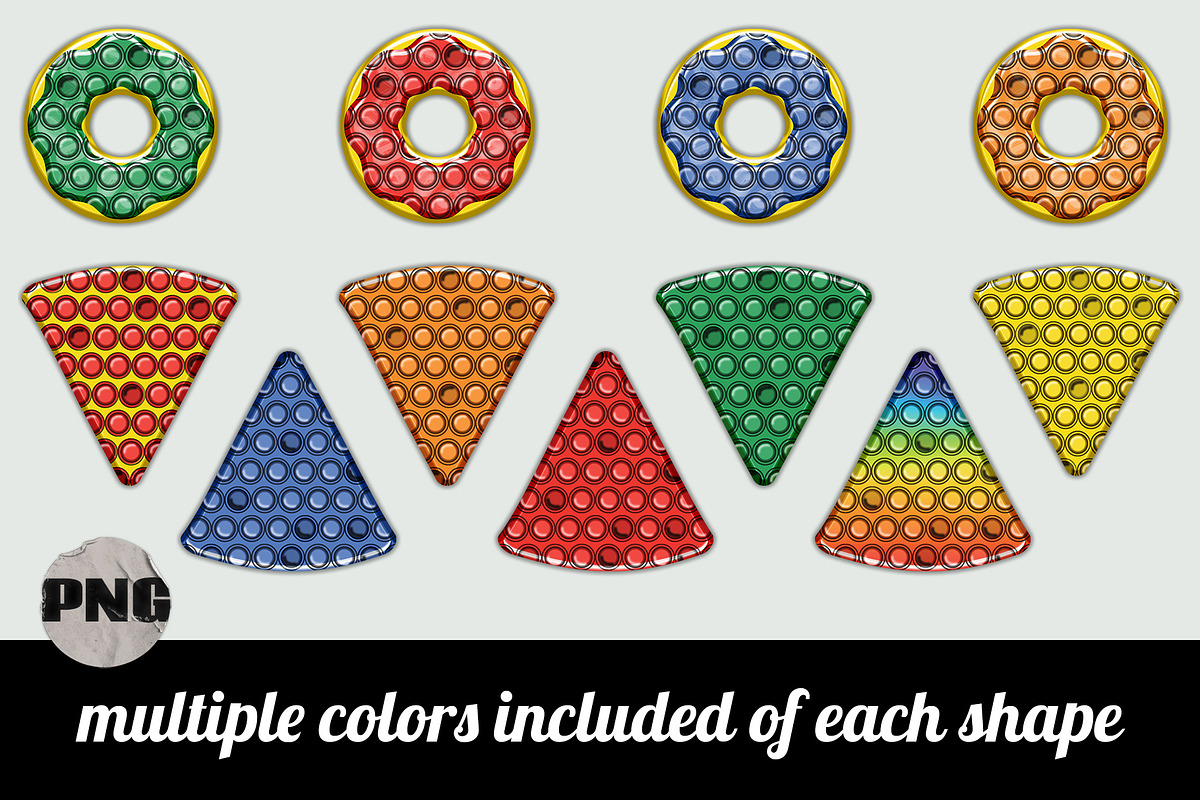 Primary Color Bubble Pop Shapes, an Object Graphic by AlexandHer Digital Art (Photo 2 of 5)