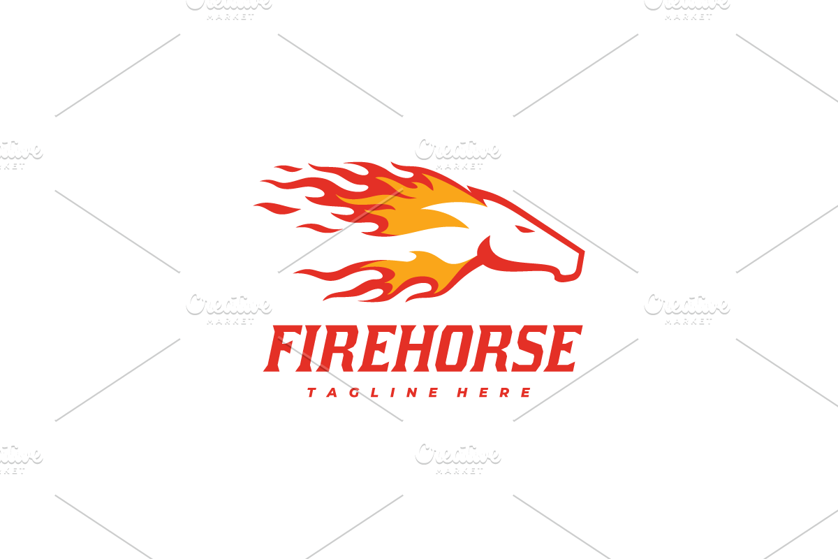 Fire Horse Illustration Vector Logo, a Branding & Logo Template by yopie (Photo 1 of 3)