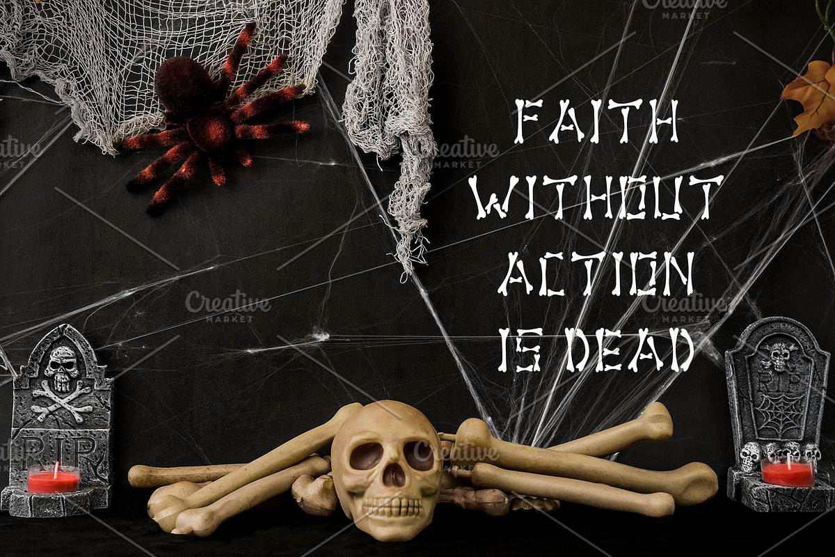 Skeleton Font and Graphics Pack preview 3