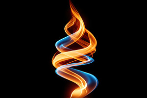 Colorful light trails twist and swirl against a dark background in dynamic moti, an Arts & Entertainment Photo by AlyaAnd