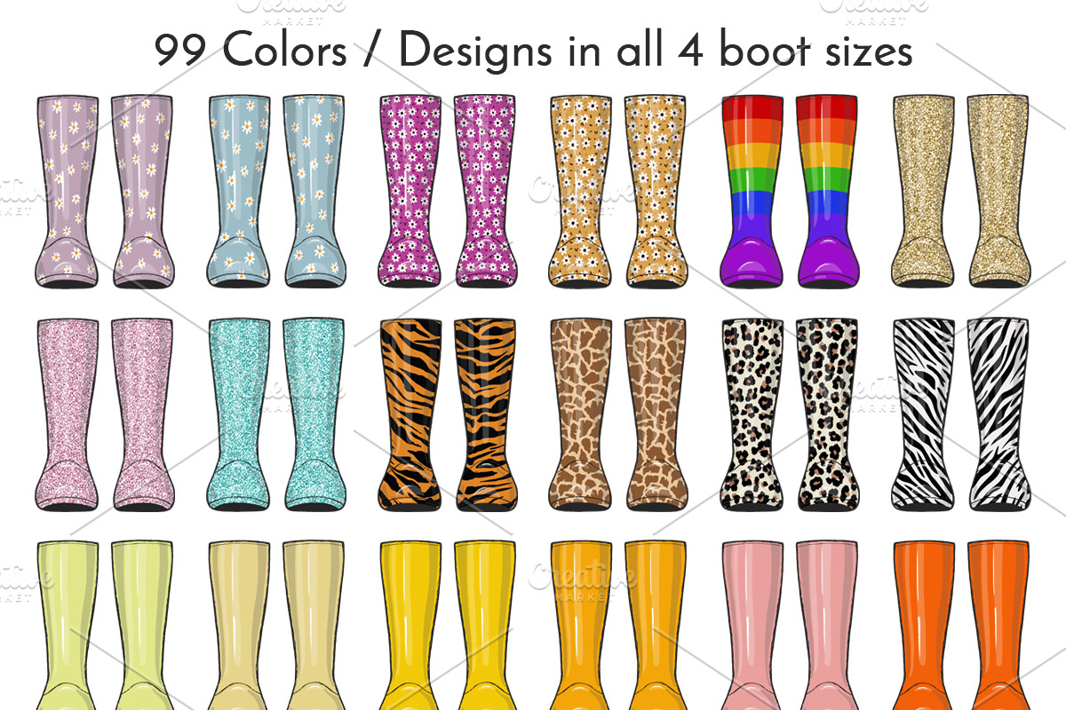 Family Welly Boots Collection, an Object Illustration by JT Digital Studio (Photo 4 of 11)