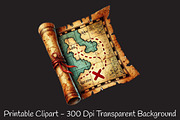 Old Maps Designs Clipart, an Illustration by RobertsArt (Thumbnail 2 of 4)