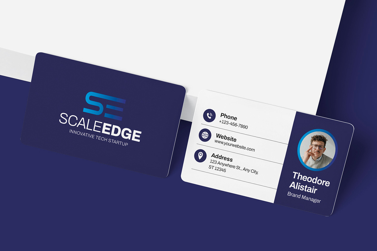 Scaleedge - Business Card, a Business Card Template by Esensifiksi.studio (Photo 2 of 3)