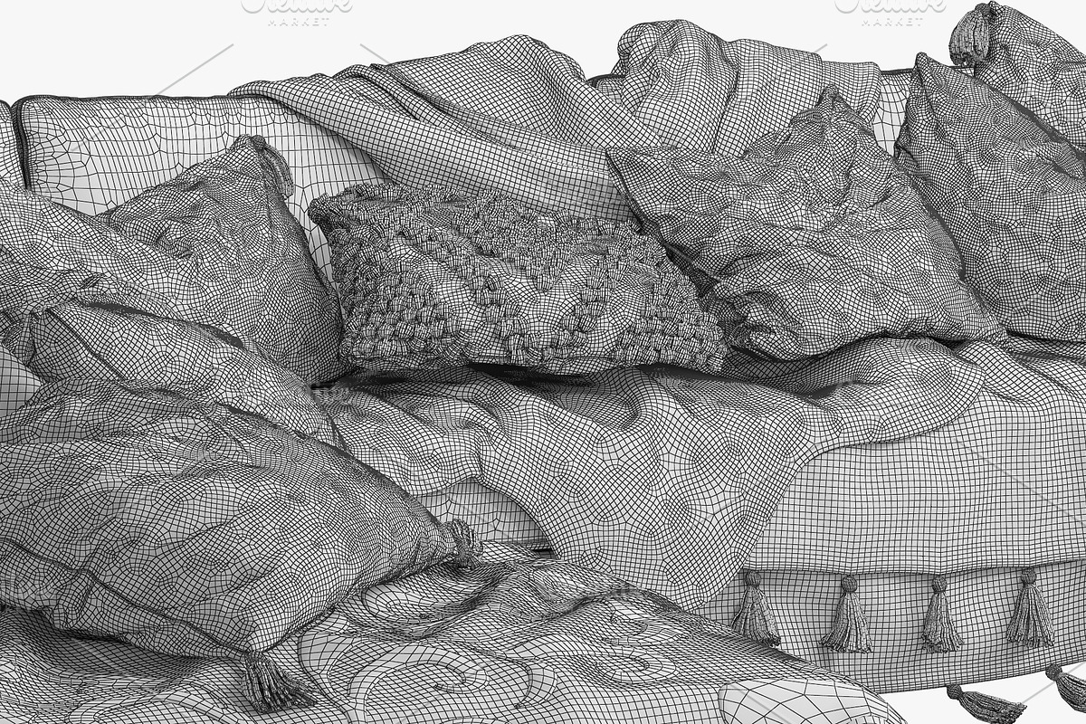 EQ3 Cello 3-Piece Sectional Sofa, a Furniture 3D Model by 3dmitruk (Photo 7 of 10)