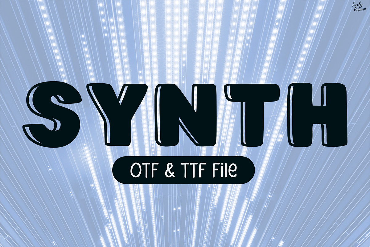 Synth | Bold display font, a Handwritten Font by LivelyAutumn11.11 (Photo 1 of 5)