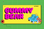 Gummy Bear - Pop Art Font, a Sans Serif Font by Pinisi ART (Thumbnail 1 of 10)