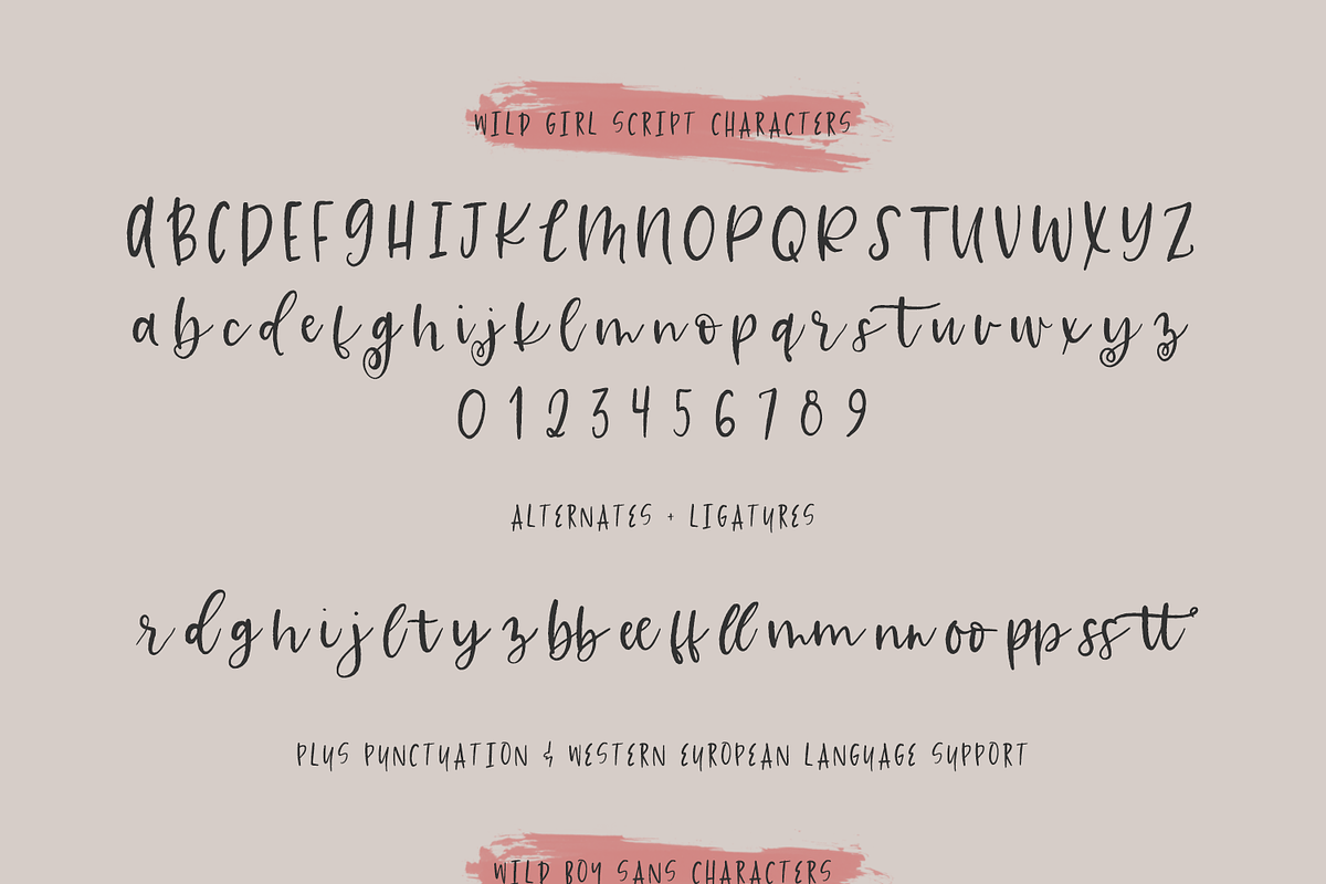 Wild Children Font Duo, a Script Font by Beck McCormick (Photo 10 of 10)
