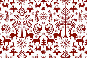 Otomi Style Winter Pattern