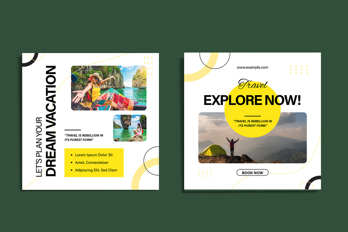 Travel Social Media Post Layout, a Social Media Template by ContestDesign (Photo 6 of 6)