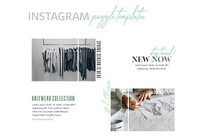 Instagram Puzzle Templates - Fashion