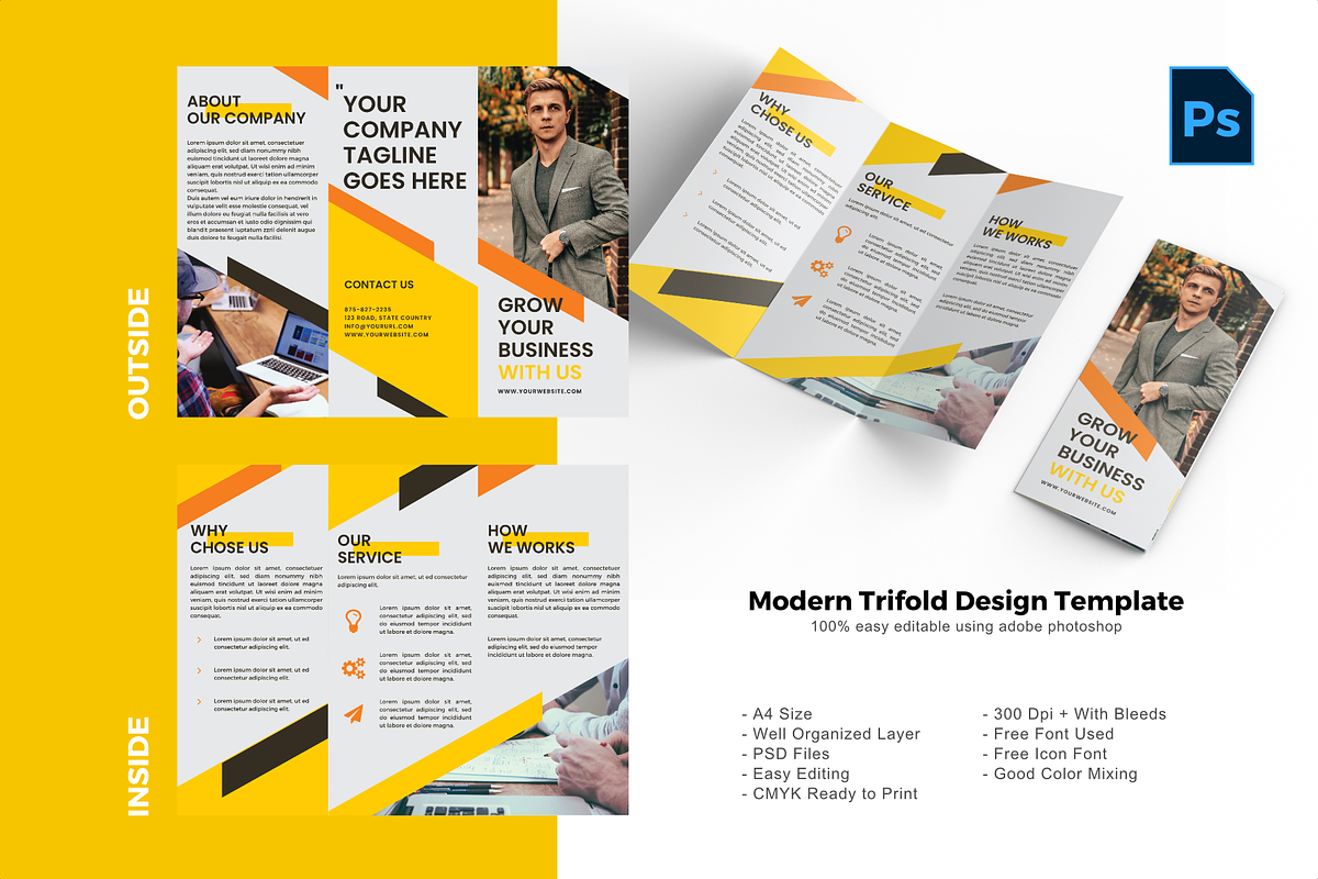 SALE | 36 BUNDLE TRIFOLD BROCHURE, a Brochure Template by rivatxfz (Photo 4 of 37)