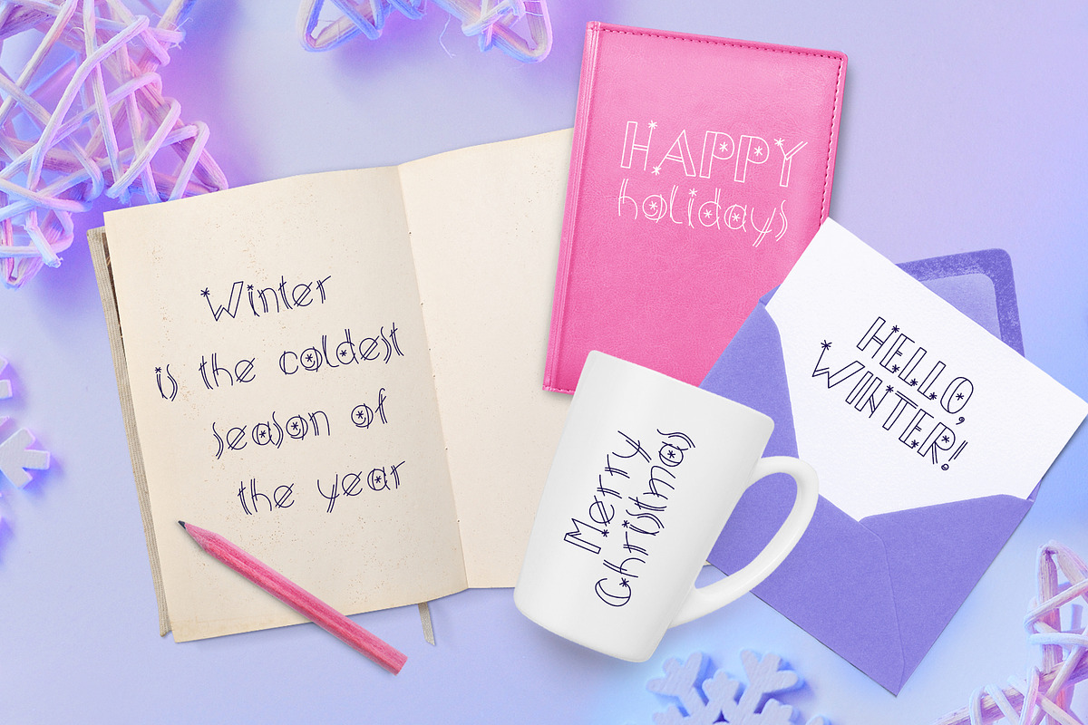 Happy Xmas Hand Drawn Font preview 2