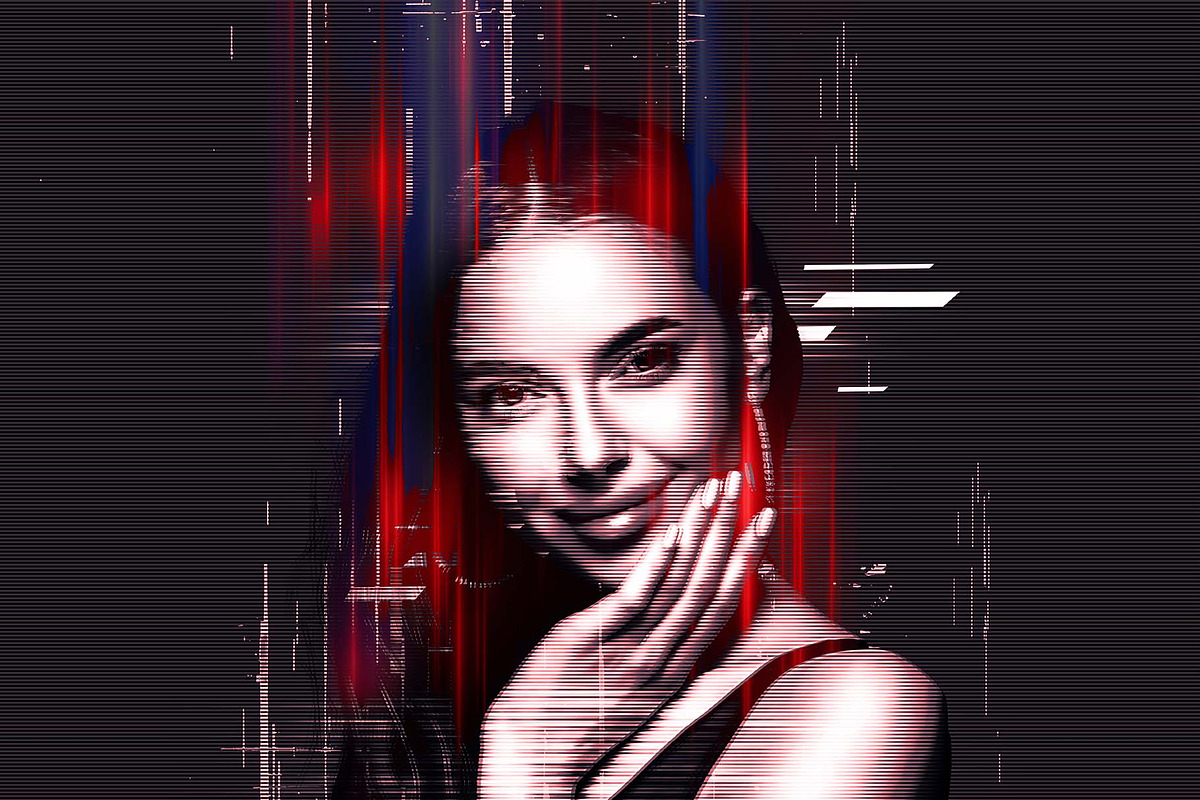 Vibrant Glitch Photo Effect Bundle, an Action Add-On by Photoshop Action (Photo 21 of 46)