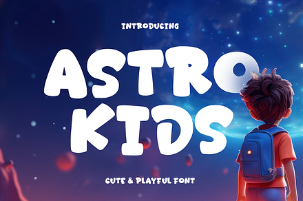 ASTROKIDS - Game Font, a Handwritten Font by Mozatype