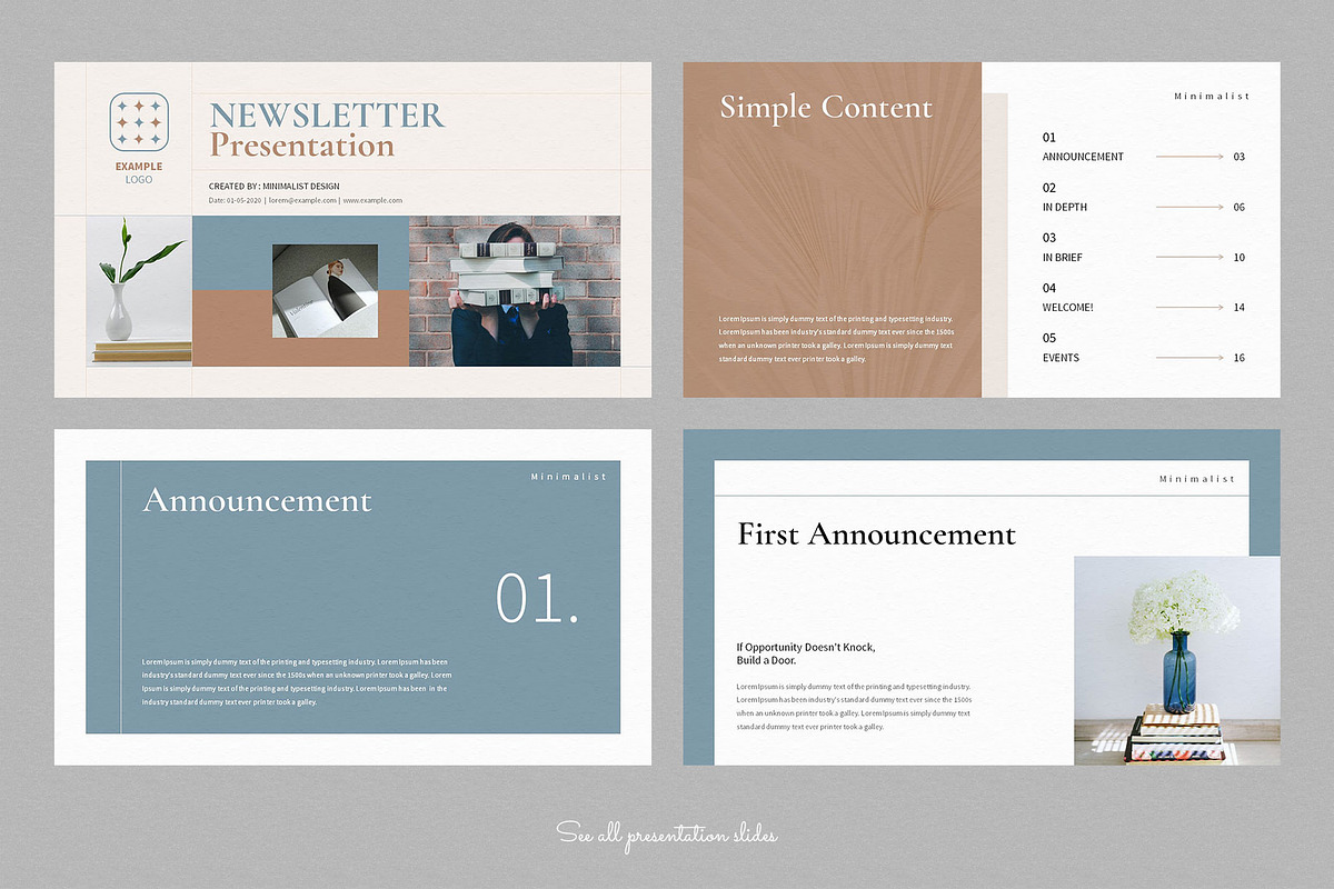 Newsletter Presentation Template, a Presentation Template by ...