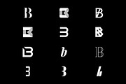 12 B Letter Logos - Vector & Mock-Up, a Branding & Logo Template by Multiple (Thumbnail 3 of 5)