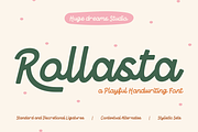 Rollasta – Fancy Script Font, a Script Font by Huge Dream Studio (Thumbnail 1 of 9)