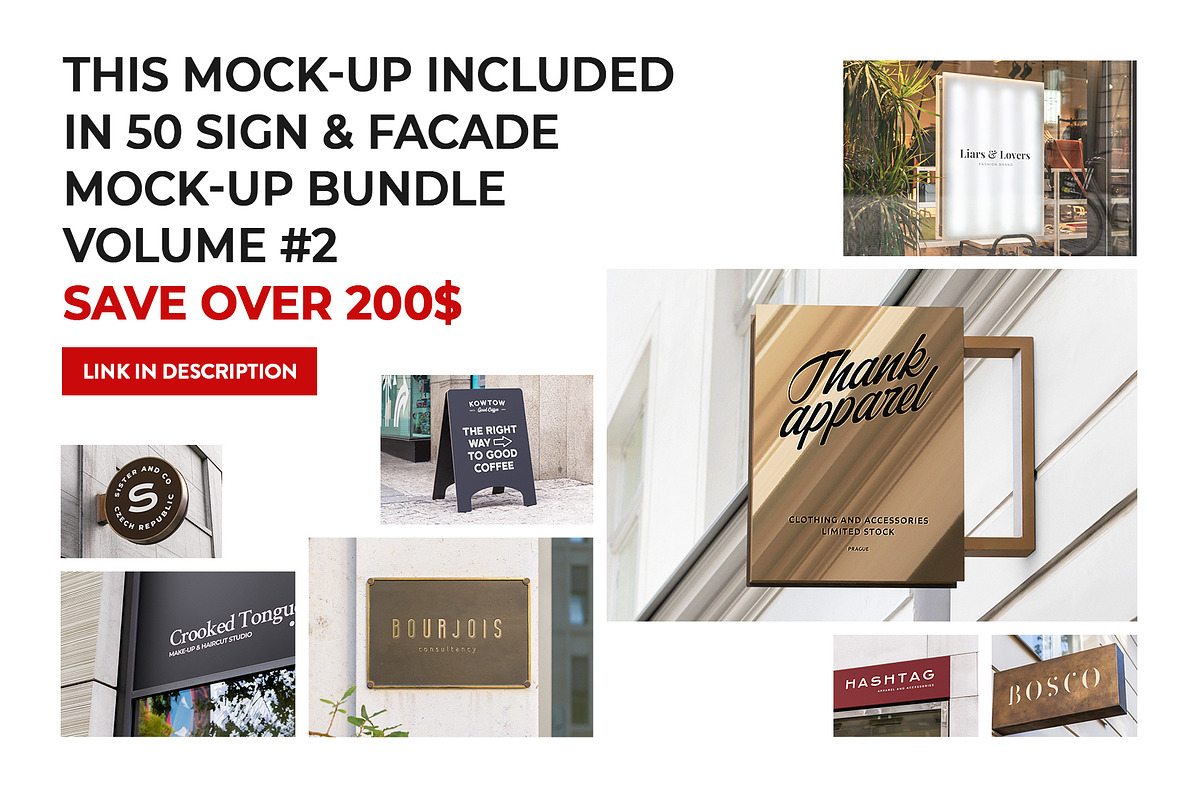 Logo Mockup Wall Mount Sign Entrance, a Product Mockup by PrintPixel (Photo 4 of 4)