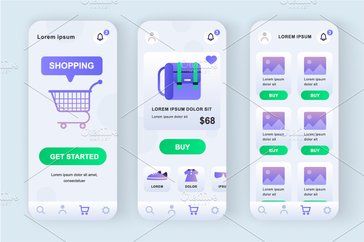 Unique Mobile App UI Kit, an App Template by alexdndz (Photo 23 of 36)