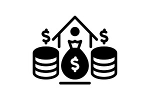 Funds amount solid icon, a Solid Icon by Creative priyanka