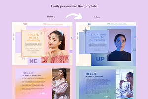 Wix Website Template Retro SMM