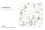 Summer Doodles And Patterns, a Graphic by kh_cat (Thumbnail 2 of 4)