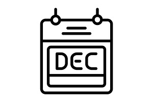 Month calendar mix icon, an Outline Icon by Creative priyanka