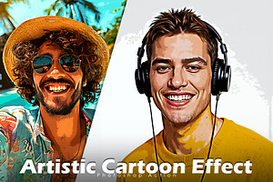 Artistic Cartoon Effect Action, an Action Add-On by Vatdesign
