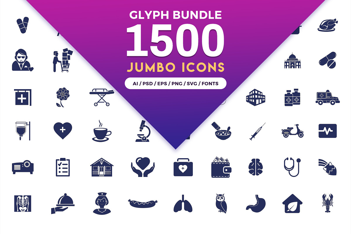 Glyph Vector Icons Pack, a Solid Icon by Jumbo Icons