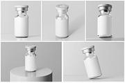 Vaccine Glass Vial Bottle Mockup Set, a Packaging Mockup by Remnand Studio (Thumbnail 3 of 10)