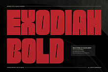 Exodiah | Bold Display Sans Serif