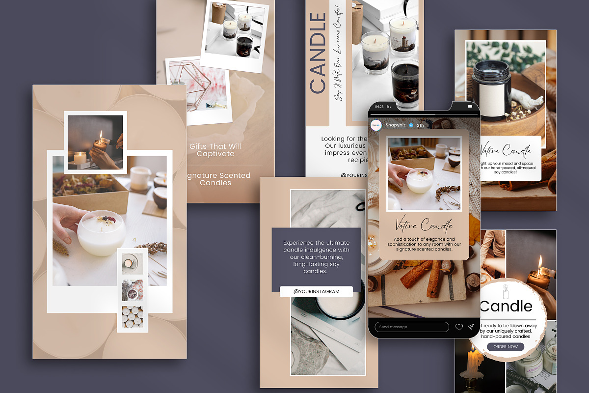 Candle Instagram Story Templates preview 8