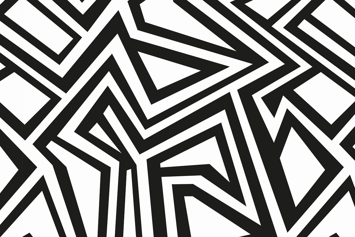 Monochrome Tribal Patterns, a Pattern Graphic by Gudiny (Photo 15 of 22)