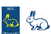 Charming Bunny Character Set, an Object Illustration by CarWrap design (Thumbnail 1 of 3)