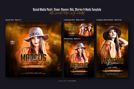 Elegant Saturday Party Flyer Templat, a Graphic by Creative_View