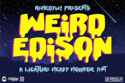 Weird Edison - Spooky 90s Font