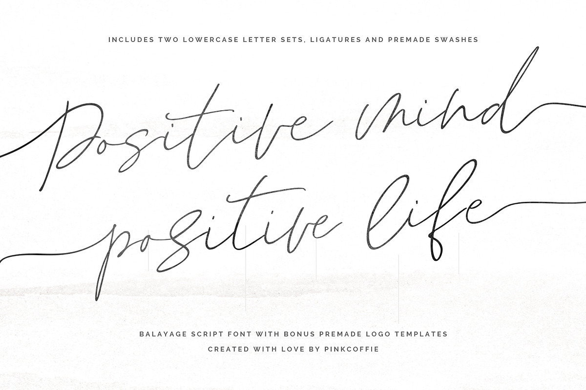 Balayage | Signature Script + Logos, a Script Font by Pink Coffie (Photo 9 of 13)