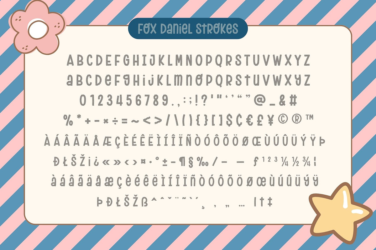 Fox Daniel : 6 Font Styles, a Symbol Font by Fox7 By Rattana (Photo 12 of 13)