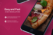 Mockup Iphone 6 Flying Scene Black, an Android Mockup by Pizza Pixel (Thumbnail 3 of 5)