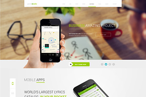 GreenStudio-Great OnePage (PSD+HTML)