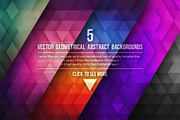 Vector Geometrical Backgrounds, a Pattern Graphic by yamonstro (Thumbnail 1 of 6)