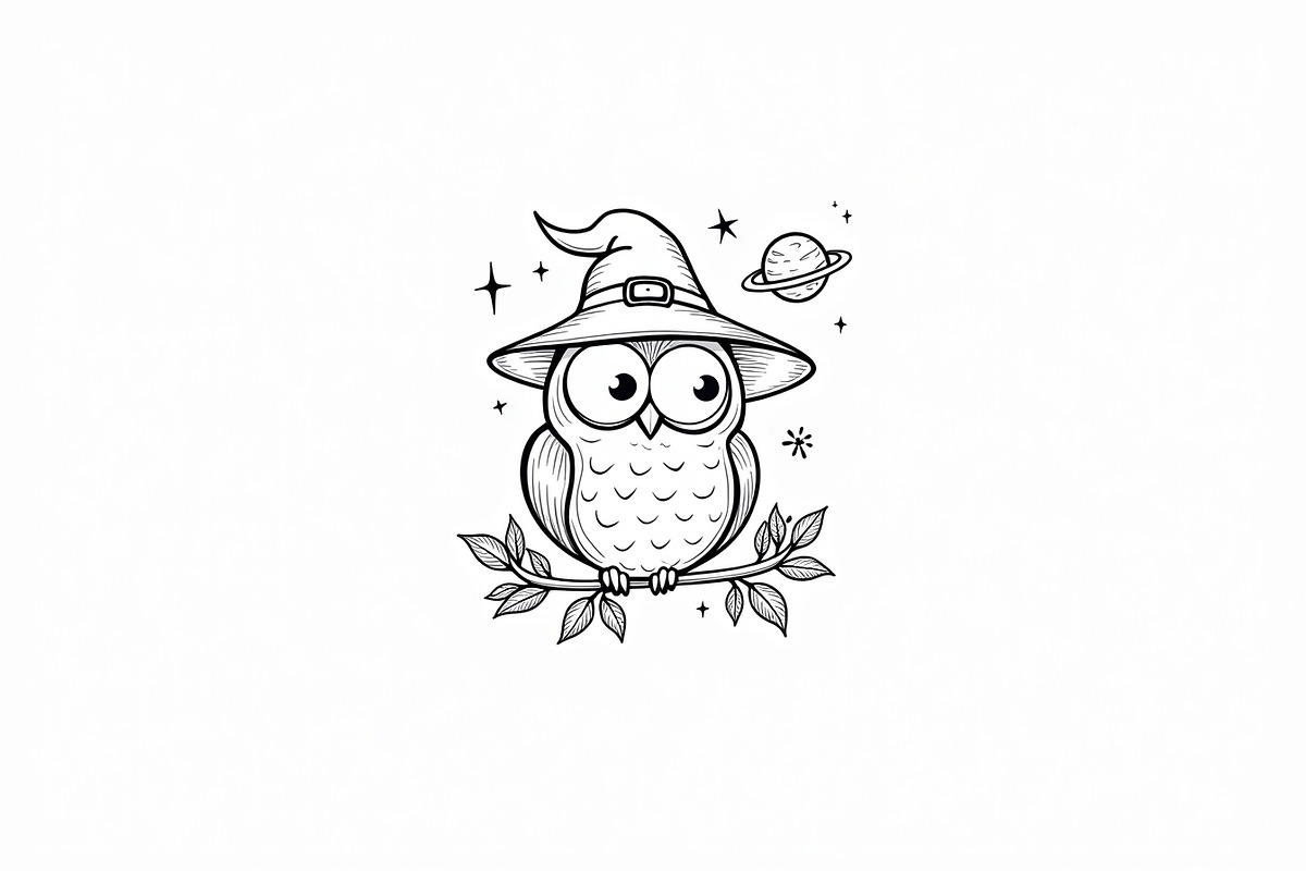 Halloween Coloring Book Set Pack, an Illustration by Creativeshirt (Photo 6 of 19)