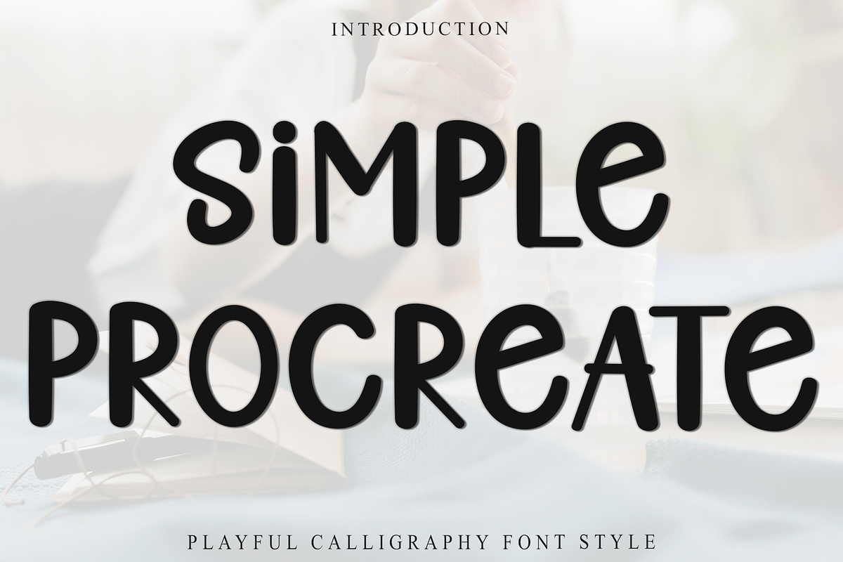Simple Procreate, a Sans Serif Font by FreshTypeINK (Photo 2 of 8)