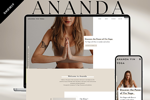 Showit Website Template I Ananda, a Websites & App Template by YogaBizLab