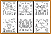 Motivational Quotes Coloring Book, an Object Graphic by protabsorkar11 (Thumbnail 3 of 4)