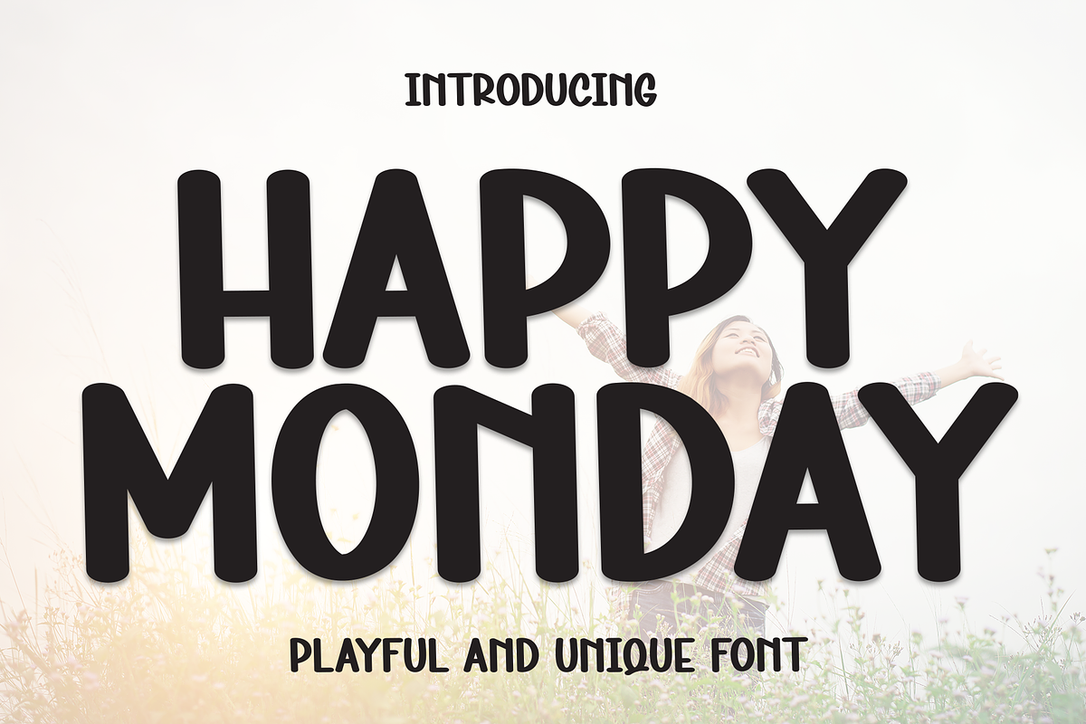 Happy Monday | Script Font, a Script Font by Scratchones (Photo 1 of 8)