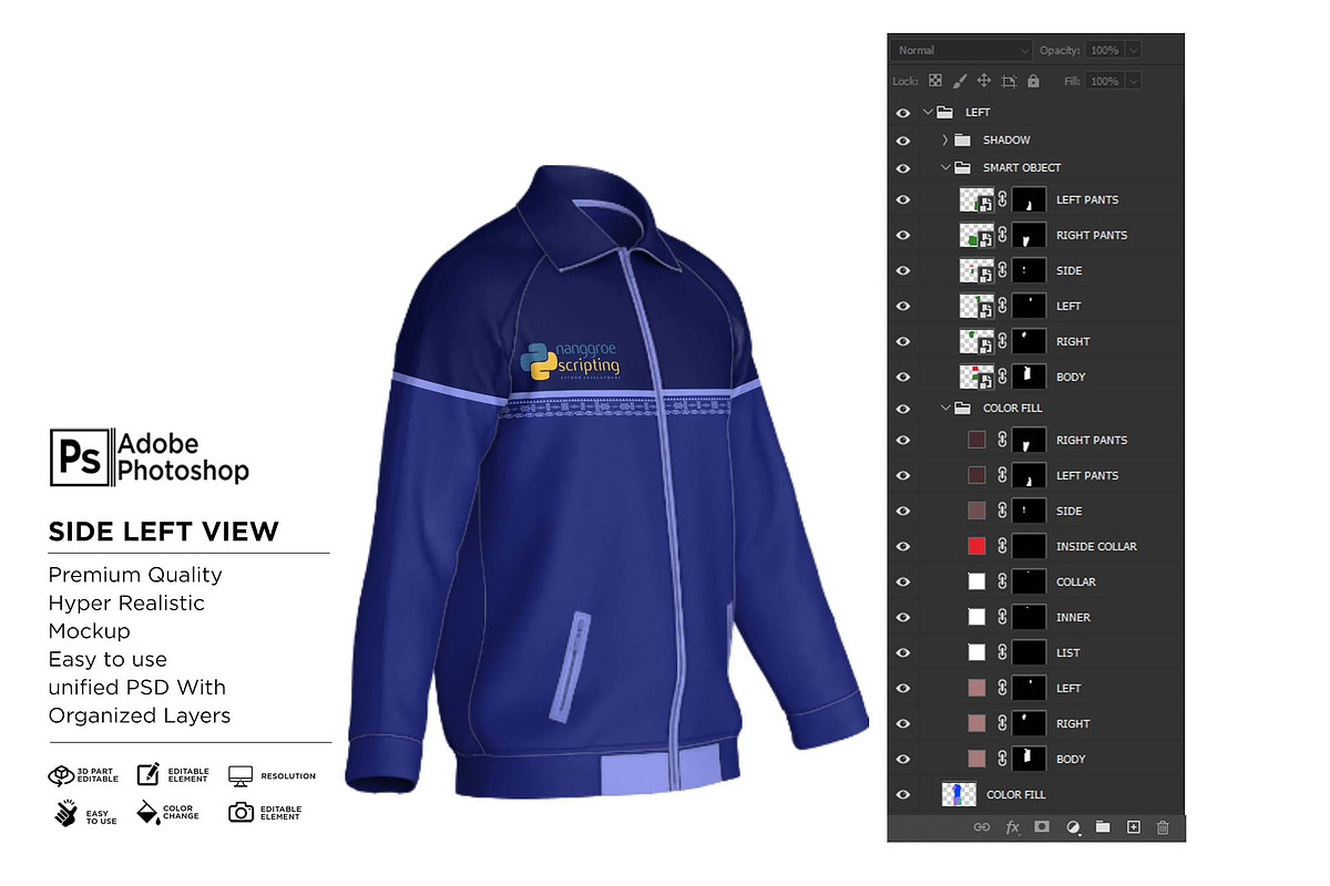 Suit Shirt Jacket Mockup, a Shirt Mockup by Nanggroe Scripting (Photo 9 of 9)