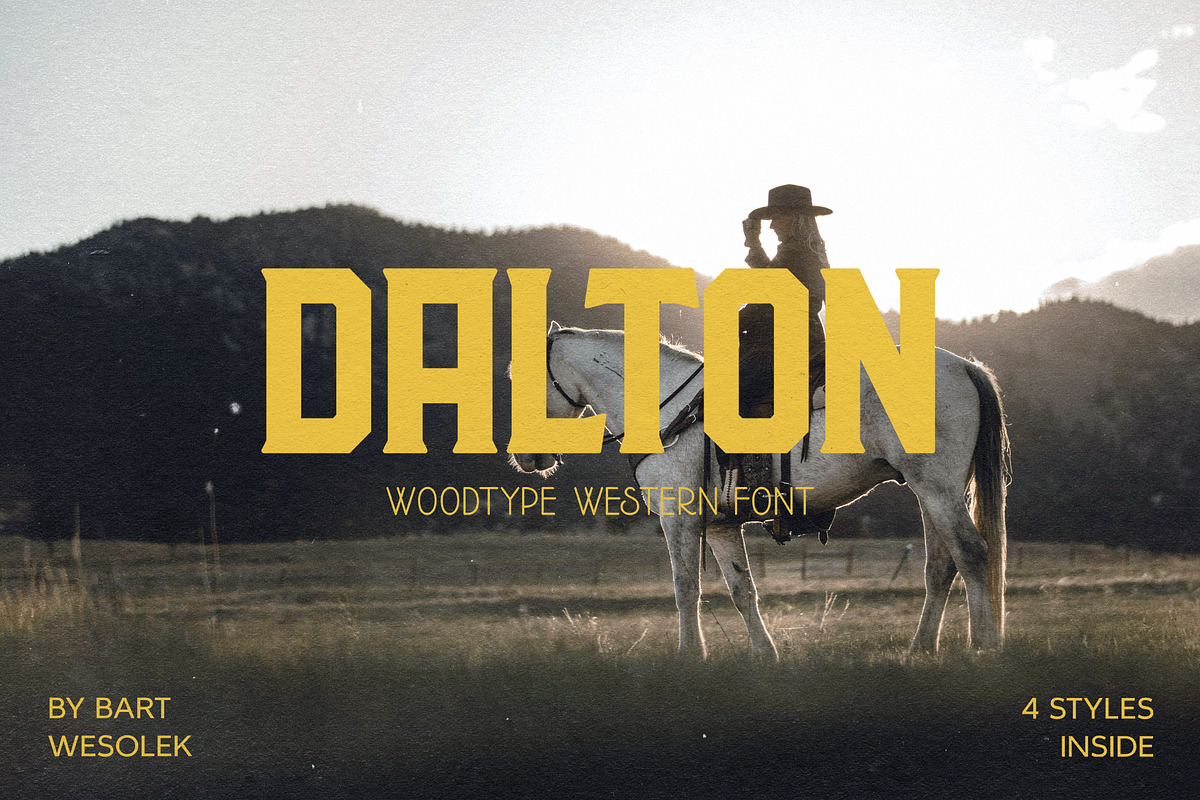 Dalton WoodType Font, a Serif Font by Bart Wesolek (Photo 1 of 8)
